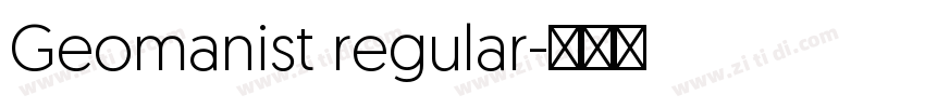 Geomanist regular字体转换